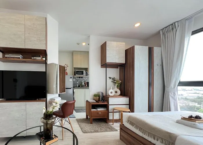 Appartement Cozy Park-view 1br - Ultra Fast Wifi - Bts Bangna *