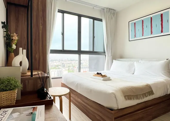 Cozy Park-view 1br - Ultra Fast Wifi - Bts Bangna