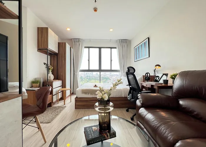 Appartement Cozy Park-view 1br - Ultra Fast Wifi - Bts Bangna