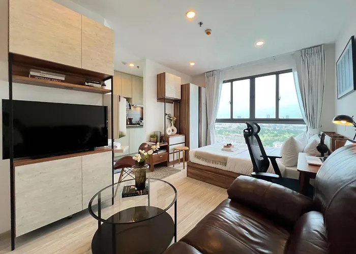 Cozy Park-view 1br - Ultra Fast Wifi - Bts Bangna