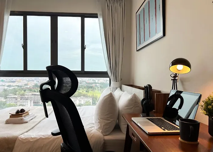 Cozy Park-view 1br - Ultra Fast Wifi - Bts Bangna